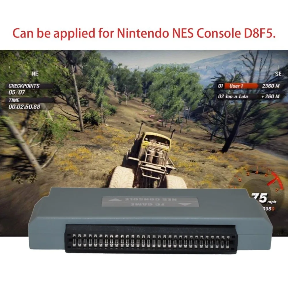 

For Nintendo Professional Small Size FC To NES 60 Pin To 72 Pin Adapter Converter Suitable For Nintendo NES Game Console D8F5