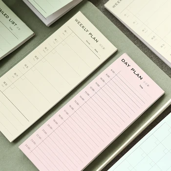 

New Desk Weekly Daily Planner Cartoon Sticky Notes Stickers Paper Korean Stationery To Do List Office Supplies