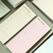 New Desk Weekly Daily Planner Cartoon Sticky Notes Stickers Post It Paper Korean Stationery To Do List Office Supplies