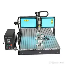 Free DHL JFT Industrial Desktop Milling Machine 4 Axis 2200W with USB Port Wood Router for Sale 6090