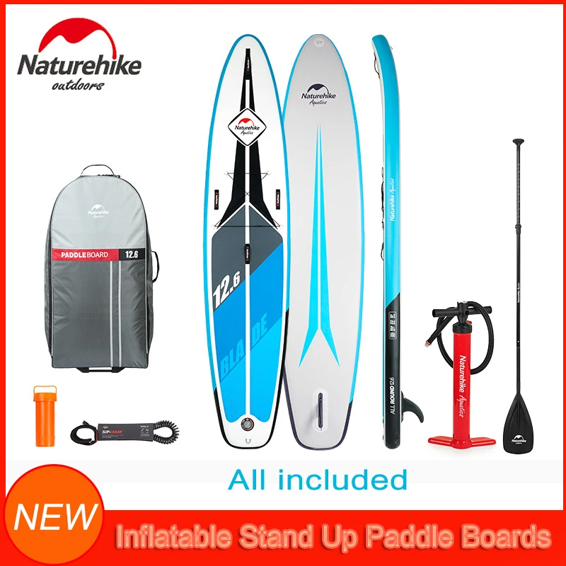 

Naturehike Water Surf Board Inflatable Stand Up Paddle Boards W/ SUP Accessories Matched Backpack Paddle and Hand Pump Inflator