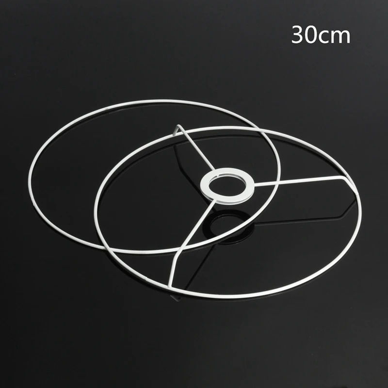 Круговой абажур рамка кольцо 9,5/11/12/14/20 Вт, 30 Вт, 40 см Диаметр лампа светильник оттенок "сделай сам" для изготовления комплект железа E27 абажур рамка - Цвет корпуса: 30cm