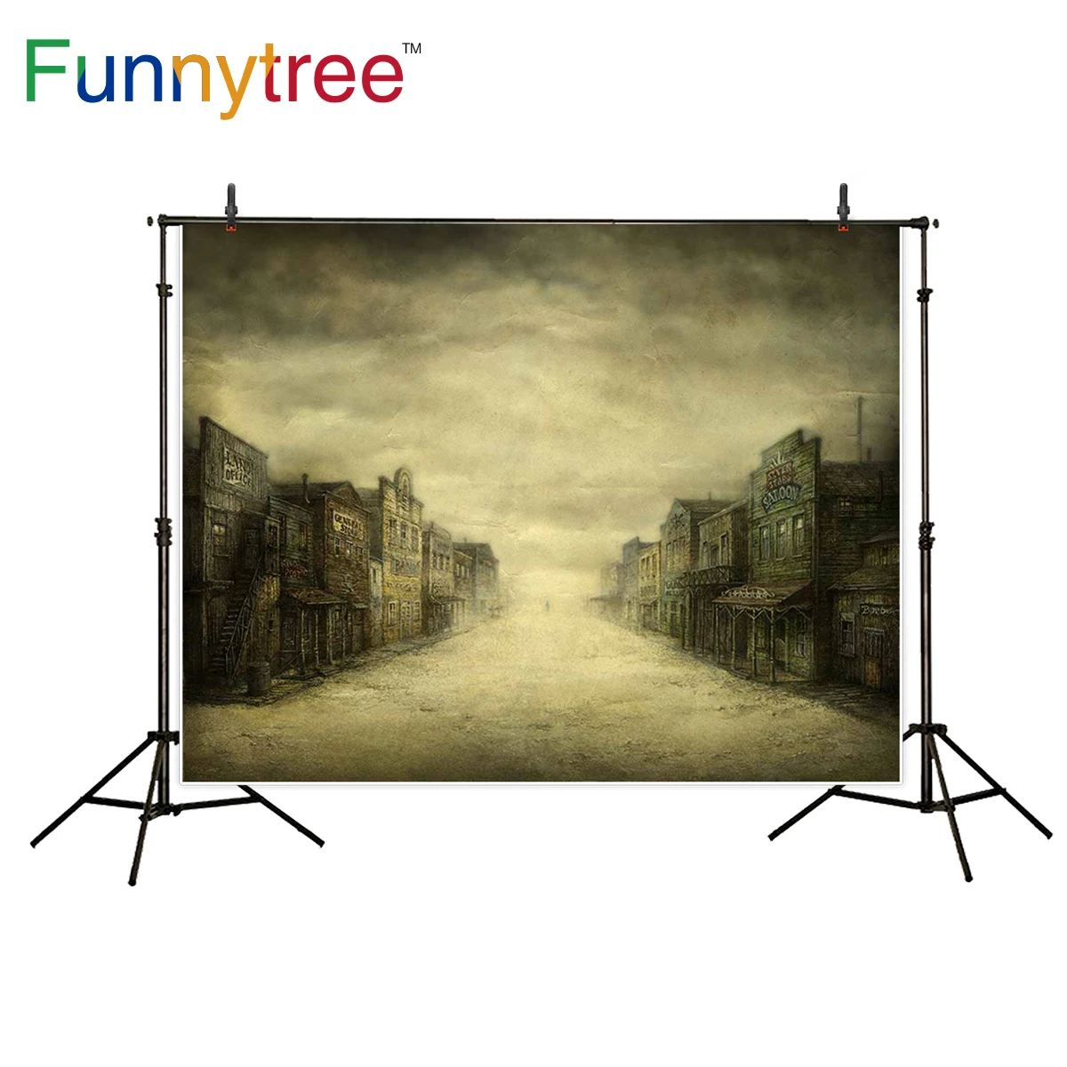 Фотофон Funnytree с изображением Дикого Запада старого старинного фильма