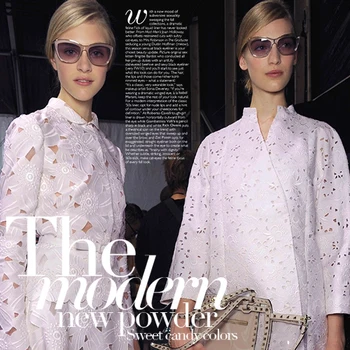 

Pale pink cotton openwork embroidery cotton fabric dress fashion cotton fabrics wholesale high quality cotton cloth