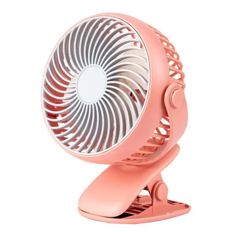 THANKSHARE мини USB Перезаряжаемые воздушного охлаждения вентилятор с зажимом Настольный вентилятор двойной Применение домой студенческое Портативный офисном вентилятор