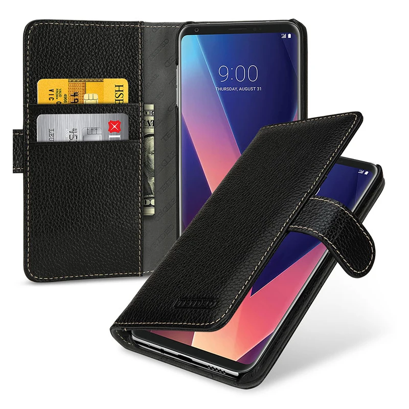 

Original Brand Genuine Leather Cover for LG V30 Luxury Wallet Case Fashion Holder Stand Flip Case for LG V30 Phone Fundas Bag