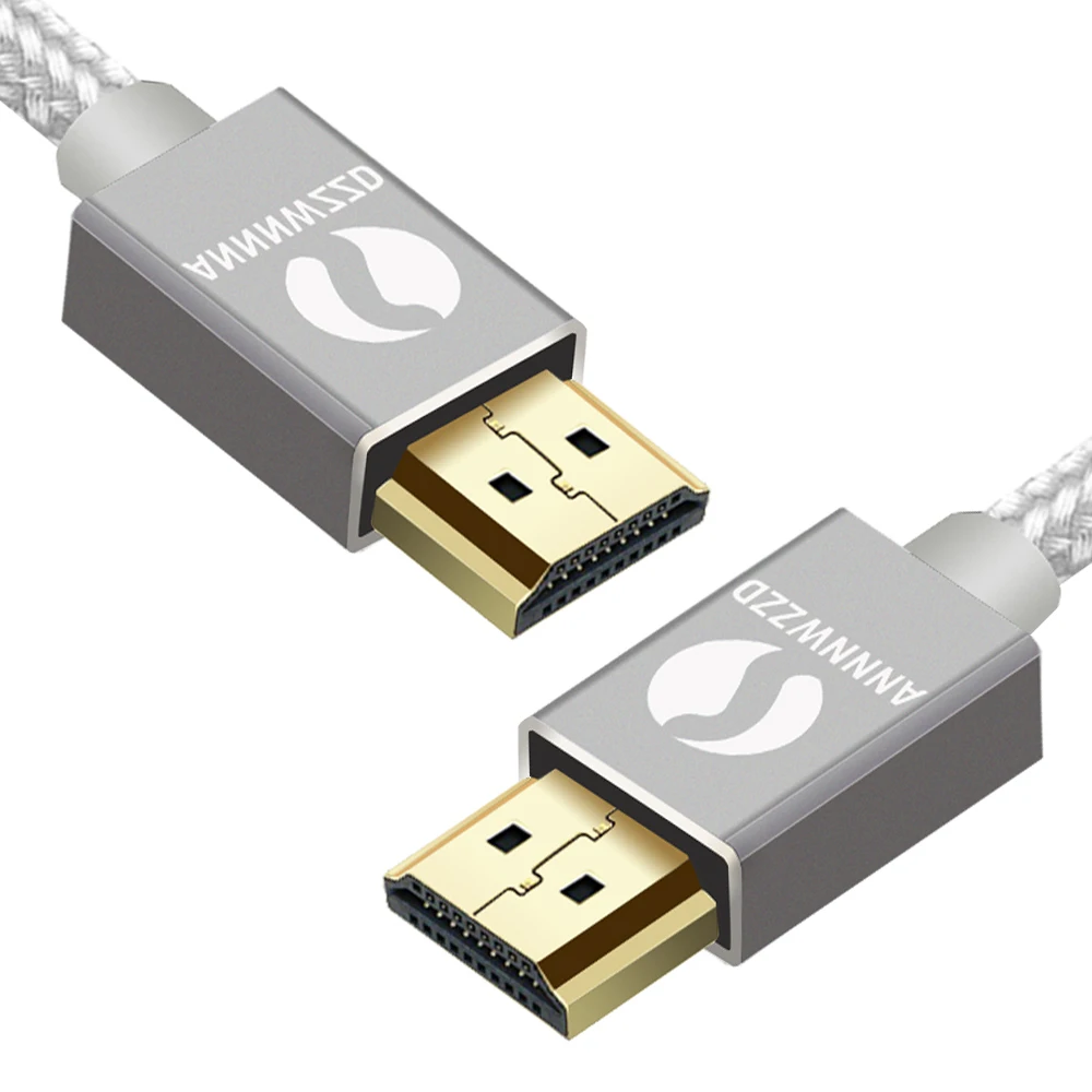 Annwzzd HDMI кабель 1 м 2 м 3 м 5 м 10 м высокоскоростной PRO Золотой HDMI кабель v2.0/1.4a 3D 2160p PS4 SKY HD 4K Ultra HD Ethernet Аудио Рету