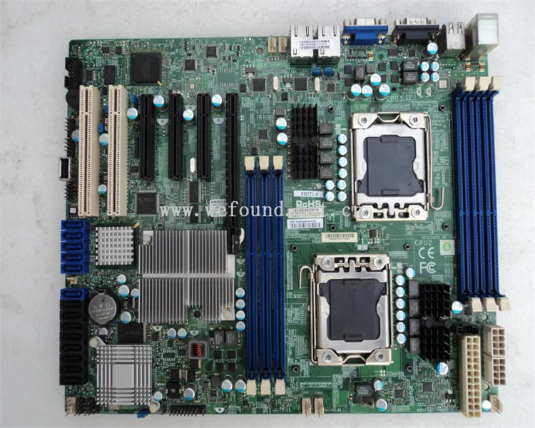 Рабочая Серверная материнская плата для X8DTL-6 LGA1366 LSI SAS 2008 5690 полностью протестирована