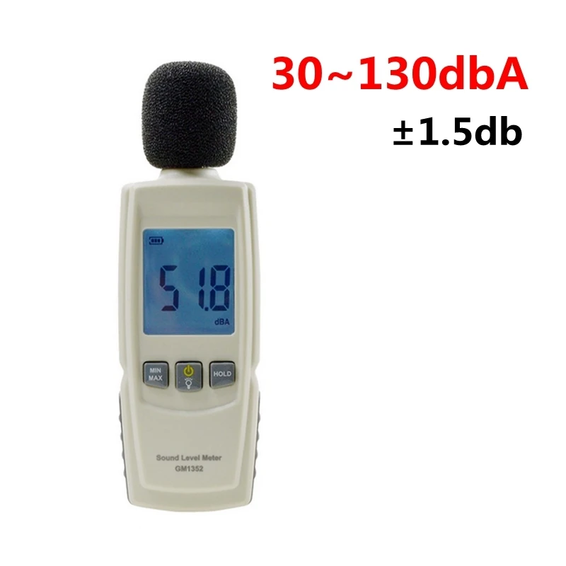 Urijk 30 130db Digital Sound Level Meter Decibel Meter Logger Noise