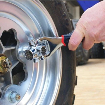 

Glue Bing 8-in-1 Multi-function socket wrench double head 360 degree rotary wrench 8-19 plum sleeve
