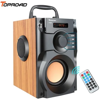 TOPROAD Portable Bluetooth Speaker Wireless Stereo Subwoofer Supper Bass Speakers Boombox Sound Box Support FM Radio TF AUX USB 1