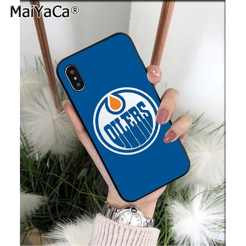 MaiYaCa Edmonton Oilers клиент высокое качество чехол для телефона для Apple iPhone 8 7 6 6S Plus X XS MAX 5 5S SE XR Чехол для мобильного телефона s