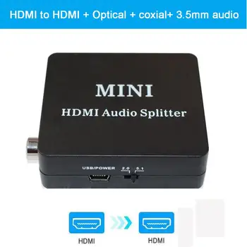 

HDMI Audio Extractor 5.1 /2.0 HDMI Audio Extractor Splitter HDMI To Audio Extractor Optical TOSLINK SPDIF