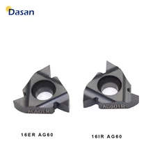 10PCS 16ER AG60 16IR 16ER 1.0ISO 2.0 ISO 3.0 Tugsten Carbide Inserts Threading Blade CNC Thread Plate Lathe Turning Tool 10PCS 16ER AG60 16IR 16ER 1.0ISO 2.0 ISO 3.0 Tugsten Carbide Inserts Threading Blade CNC Thread Plate Lathe Turning Tool