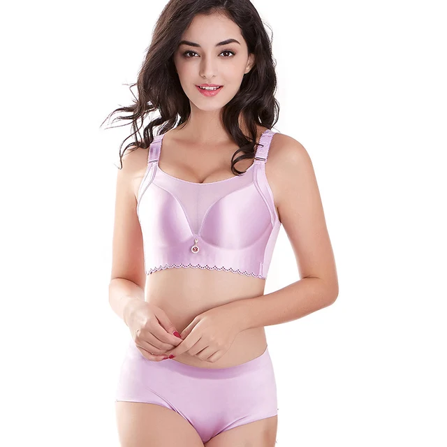 Plus Size Bra Set Push Up Bras and Panty Large Cup Bra and Briefs Woman for Lingerie Set