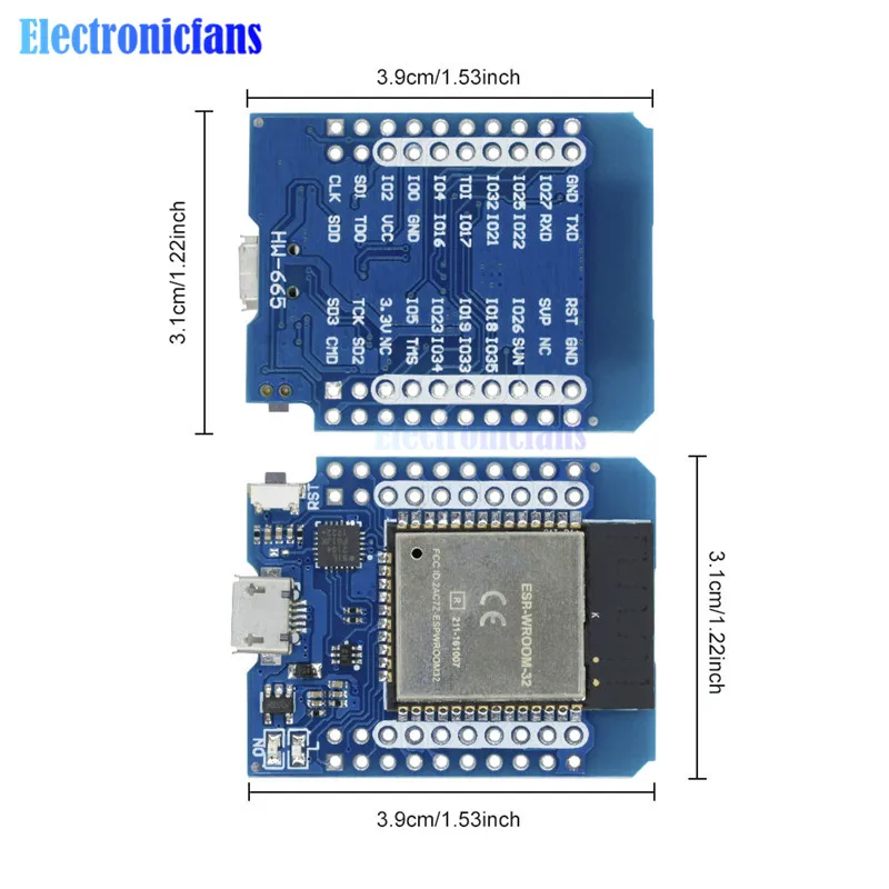Макетная плата Mini D1 ESP8266 ESP32 для Wemos WIFI Bluetooth CP2104 модуль Arduino с