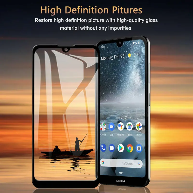 

For Nokia 6.2 7.2 9D 6D 5D Full Glue Cover Tempered Glass Screen Protector CASE for Nokia 4.2 TA-1157 for Nokia 3.2 Glass film