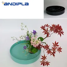 Японский стиль икебана обучающий цветочный горшок чистый цвет пластиковый цветочный горшок ваза гидропонное растение бонсай пластиковые плантаторы пищевая тарелка