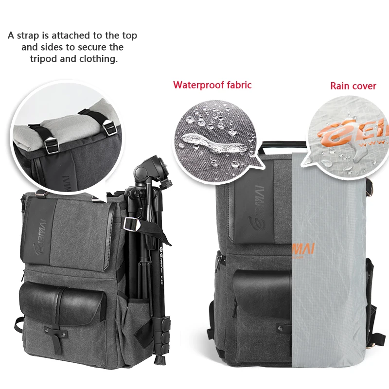 Eirmai EMB-SD06 New Portable Small Travel Camera Bag Waterproof Casual Shoulder Bags for Canon Mini