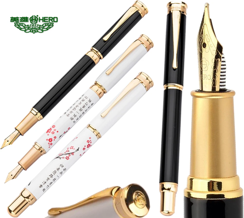 Fountain Pen HERO 955 School and office classic sign pen the best gift and collection Free  Shipping