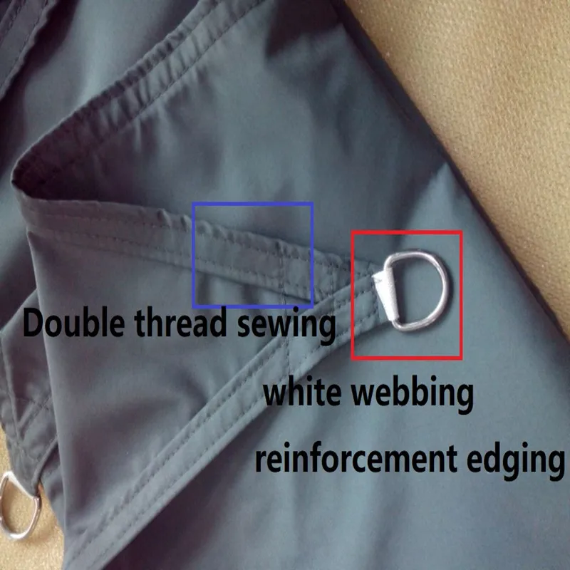 Dzkenazi 160180gsm Waterproof Polyester Sun Shade Sail Outdoor Awning