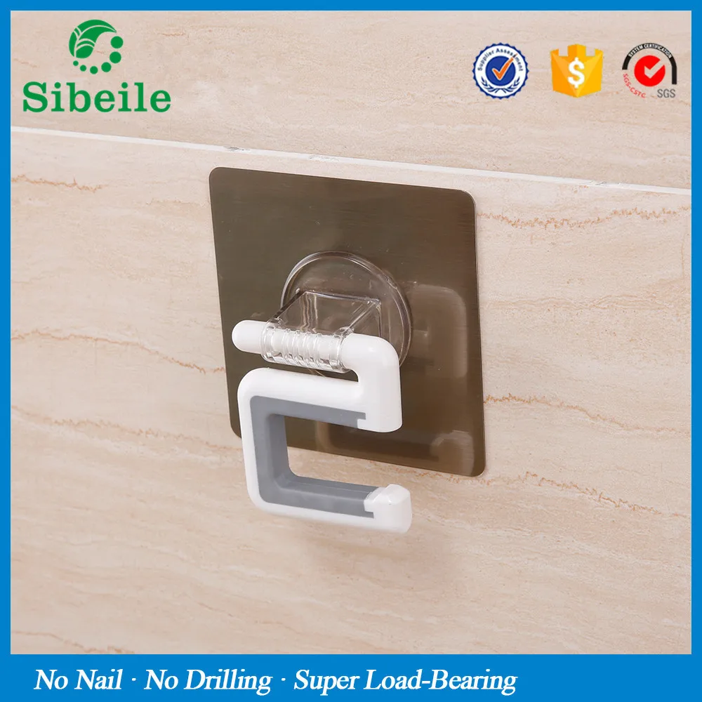 SBLE Wall mounted broom holder kitchen bathroom wall mop holder magic sticker max loading 5kg broom mop rack Hanger Holder