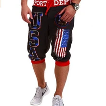 Шорты Для мужчин s бермуды Лето Для мужчин письмо флаг печати пляж горячие брюки-карго Для мужчин доска Шорты мужские брендовые Для Мужчин 'S короткие Повседневное Фитнес XXL