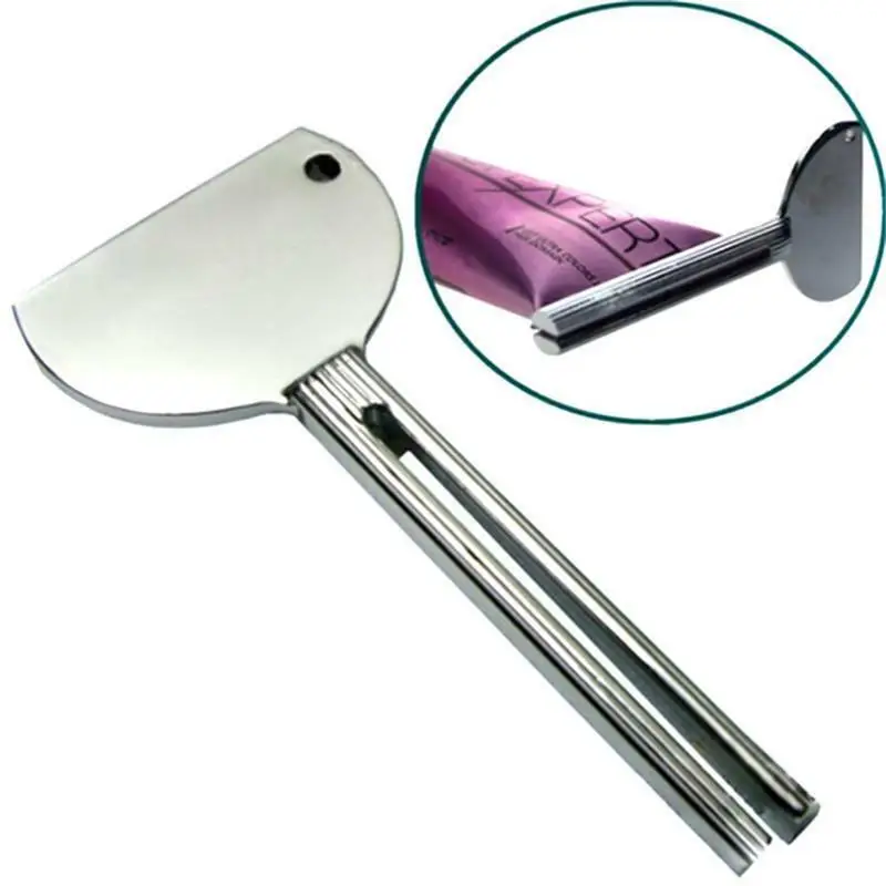 

Tube Toothpaste Squeezer Keys Metal Hair Dye Color Key Roller Dispenser AA
