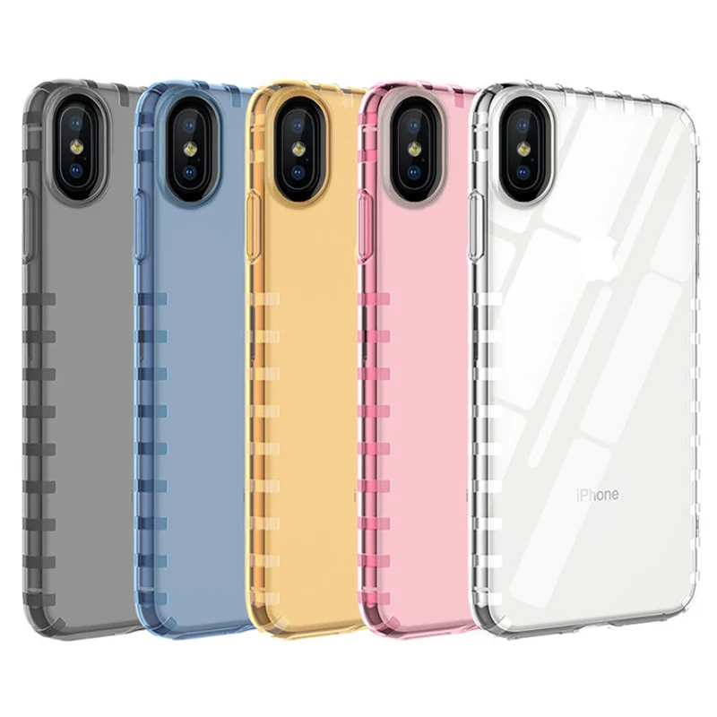 Soft TPU Clear Case for iPhone X XR XS MAX 7 8 Plus Anti