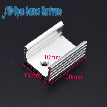 

Heat sink 15*10*20MM (silver) high quality radiator simple TO-220 transistor and other special 5pcs/lot