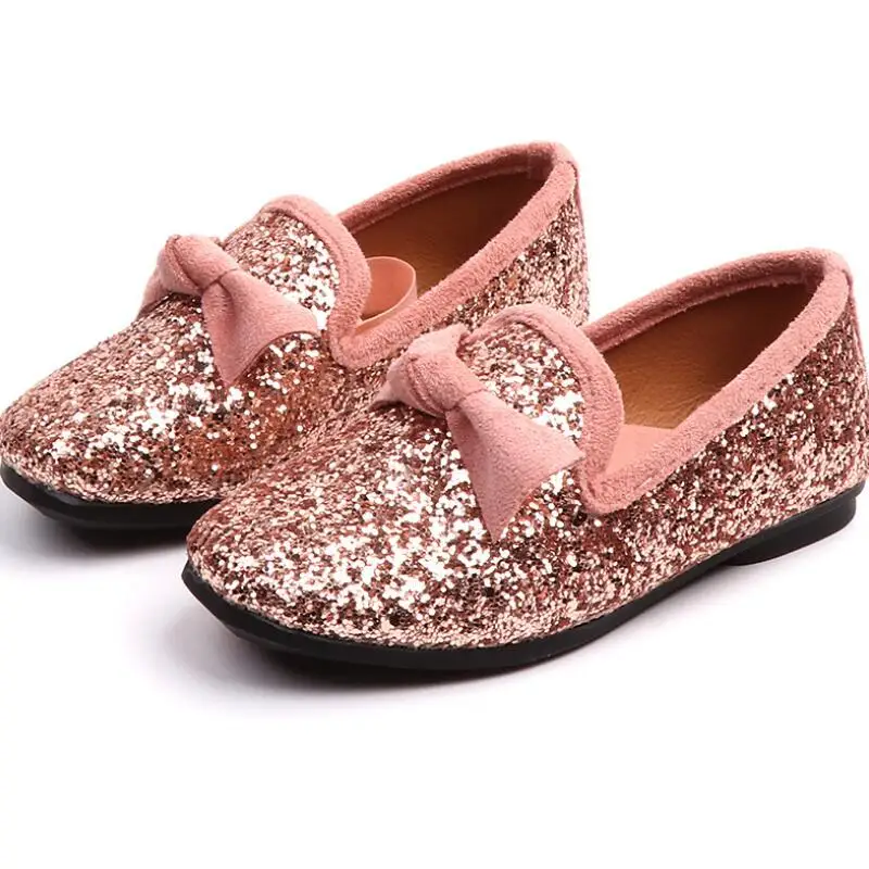 Shoes girls children's shoes 2018 autumn new fashion bow princess shoes casual big children's shoes tide size 26-36 Tree Wrasse