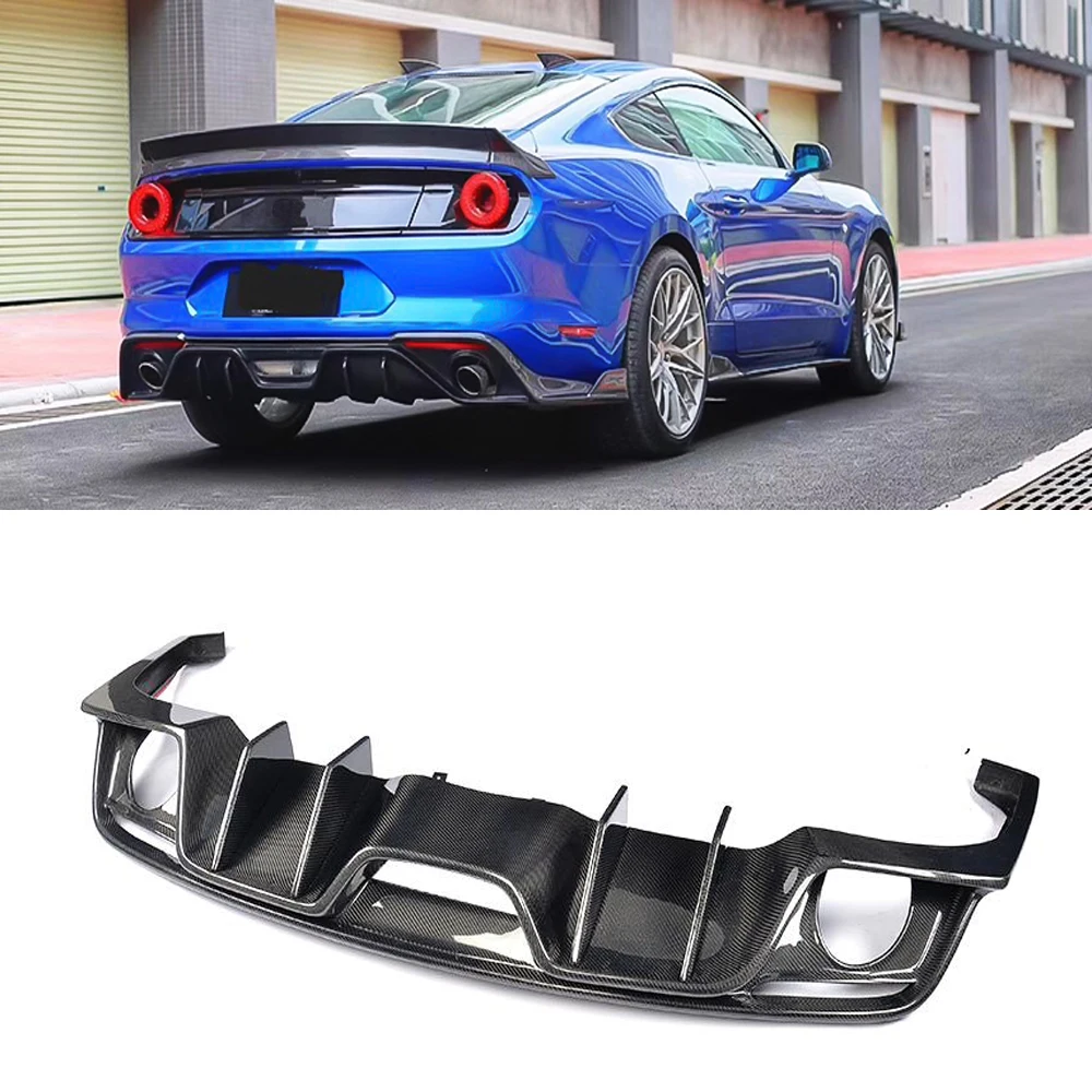 Задний диффузор из углеродного волокна для Ford Mustang конвертируемый купе 2 двери 2015