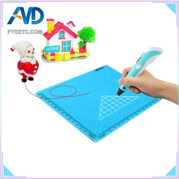 

Type A Child Best Gift Multi-Purpose 3D Design Silicone Mat Basic Template +10M PLA Filament 1.75mm For 3D Printer Pens Parts