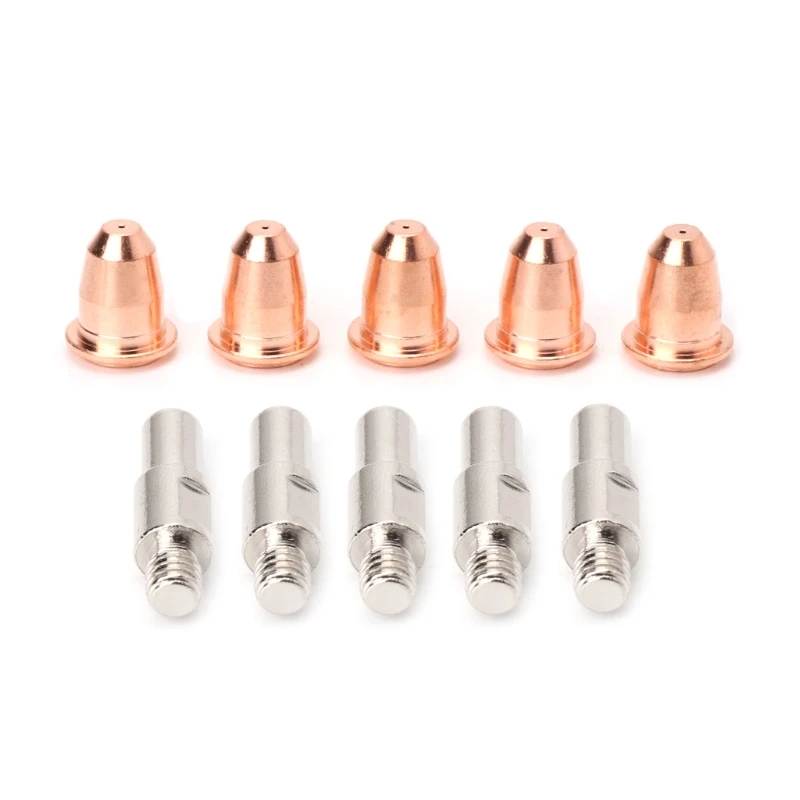 

10Pcs/Set S45 Consumables Kit Electrode 0.8mm Nozzle Tip For Plasma Cutter Torch #Aug.26