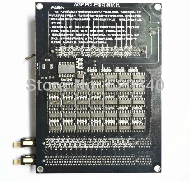 ПК AGP PCI-E X16 двойной тестер гнезда дисплей Графика Видеокарта Checker тестер графическая карта диагностический инструмент