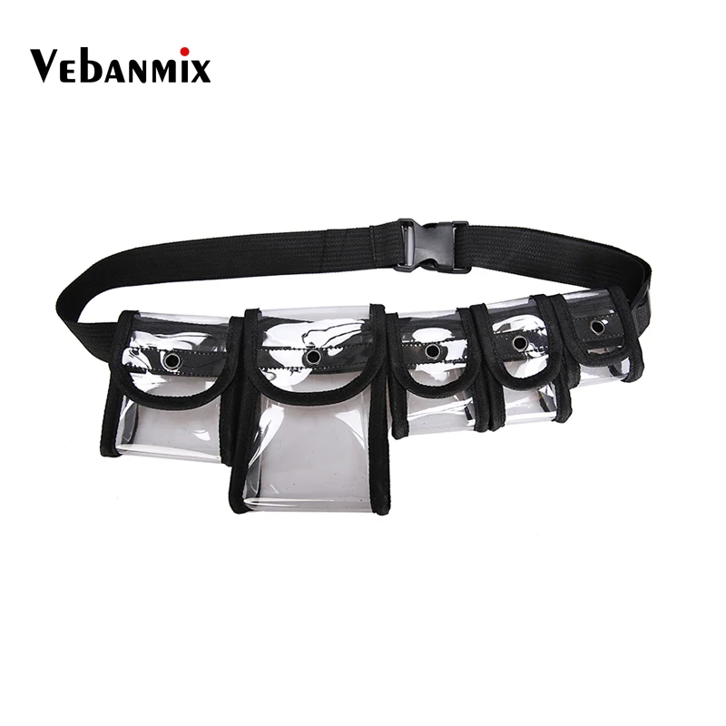 2019 جديد الثلاثية الأبعاد حزمة مراوح الليزر الخصر حزم واضح PVC شفافة الخصر حقيبة السفر الصدر الهاتف حقيبة بحزام الحقيبة للجنسين