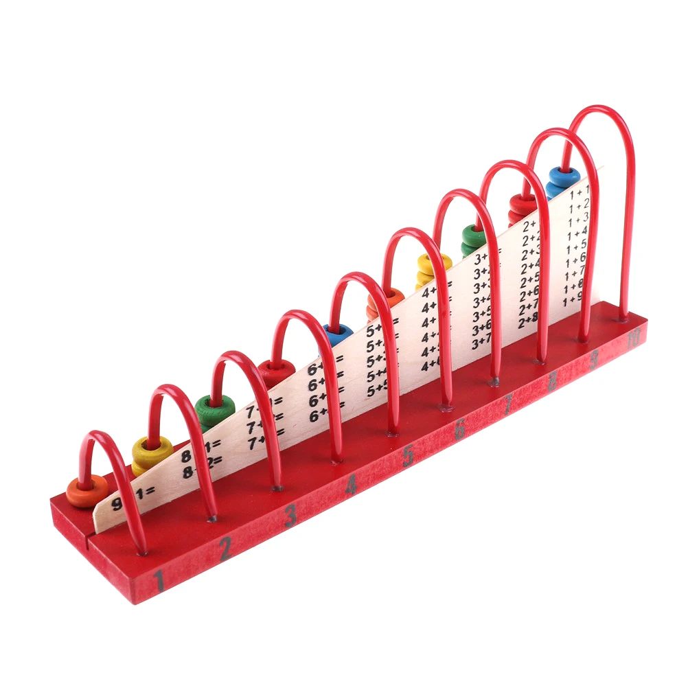 Классические деревянные Abacus детские математические игрушки бусины цвета радуги Монтессори математическая деревянная игрушка раннее развитие развивающая игрушка подарок