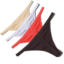 Hot Sale Sexy Women Cotton G String Thongs Low Waist Sexy Panties Ladies’ Seamless Underwear Black Red White Skin