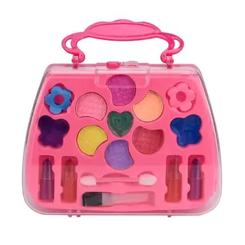 

Pretend Play Plastic Makeup Girl's Toys Deluxe Makeup Palette Set NON TOXIC Simulation Dressing Table For Kids/Children Cherryb