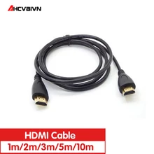 Высокоскоростной позолоченный штекер мужской видео HDMI кабель нейлоновая сетка 1 м HDMI кабель