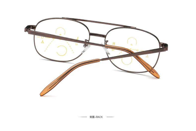 Многофокальные прогрессивные очки для чтения для мужчин и женщин, диоптрийные дальнозоркие очки для чтения, прозрачные интеллектуальные многофокальные очки XL