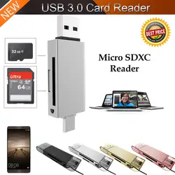 Card reader usb 3,0 micro sd micro usb высокое Скорость USB 3,0 + Тип C 2 в 1 устройство чтения карт памяти флэш-адаптер микро-sd SDXC z75