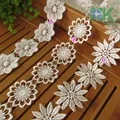 Новые lace300 двор/lot 9 см Ширина DIY Женщины платье кружевной отделкой африканский гипюр золотой цветок вышитые кружева лента DHL