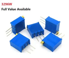 20PCS 3296W-1-103 potentiometer 102 101 104 105 201 202 203 204 500 501 502 503 504 100R 1K 10K 100K 1M 200R 2K 20K 200K 50R 500