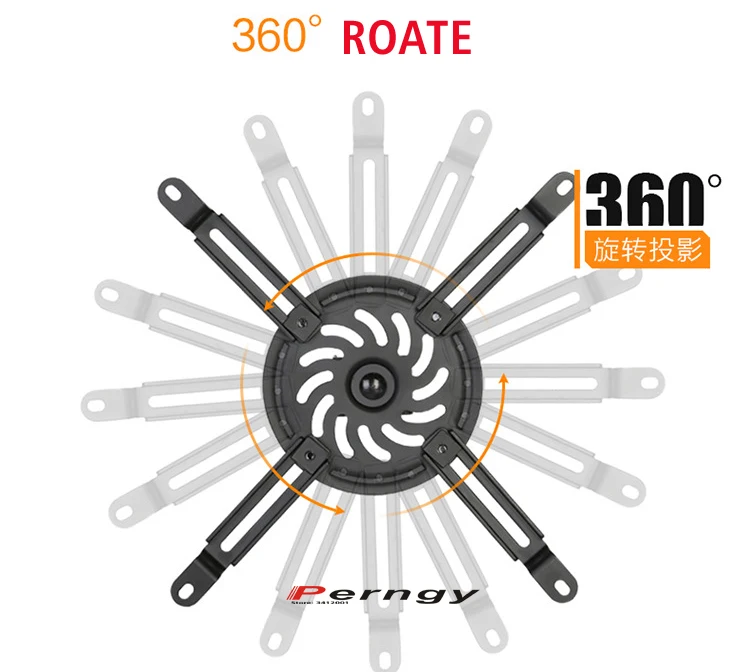 DL-PRB-18S 13,5 кг Поворотный 15 универсальный стальной полный движения проектор потолочный кронштейн стойка для garret неплоской поверхности