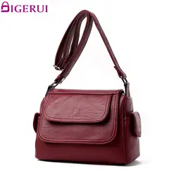 Digerui бренд Для женщин модная сумка Сумки через плечо PU кожаная сумка Новый SAC Femme Мама сумка A2909