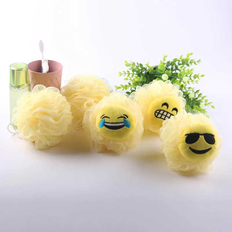 Online Kartun 1 PC Mandi Bunga Mandi Bola Susu Aksesoris Shower Kamar Mandi Perlengkapan Loofah Mesh Sponge Super Lembut