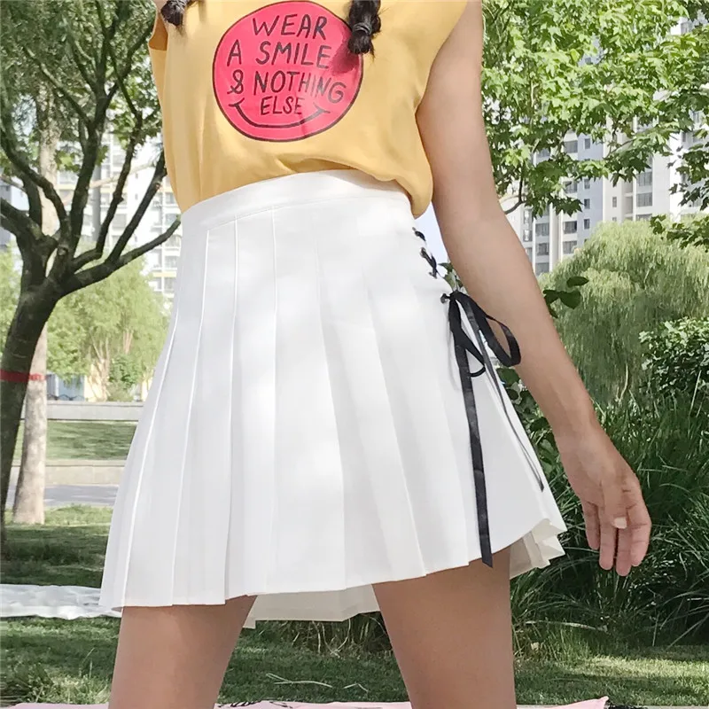 2018 Spring Summer Women Korean Sweet Skirt Pleated Skirt Women Preppy