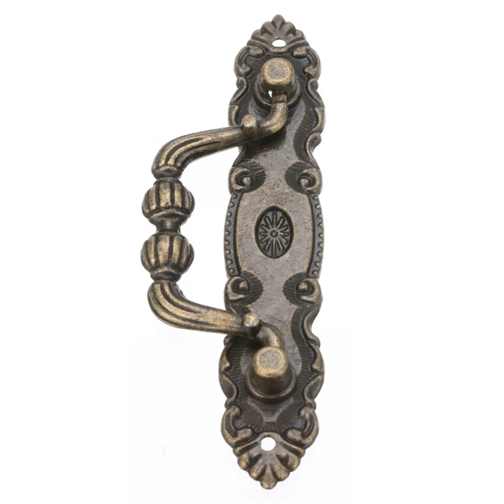 Vintage Antique Bronze Cabinet Knobs Handles Dresser Drawer Knobs Pull Handles for Wood Case Box Cabinet Handle Pulls