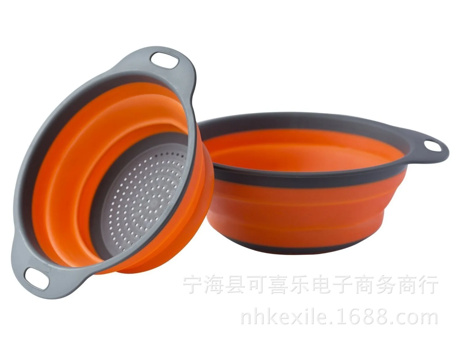 2 Pieces 1 Lot Of Round Folding Collapsible Water Filter Basket Drain Washing Fruit | Дом и сад
